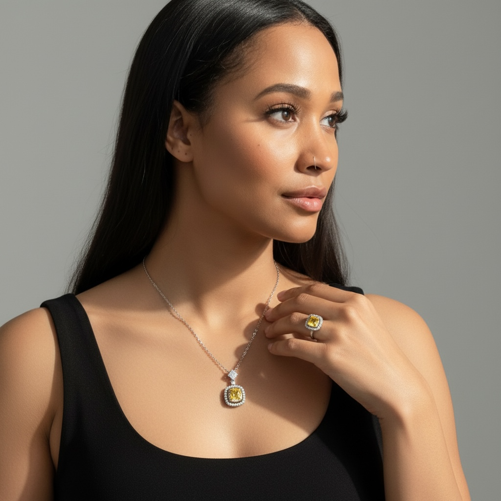 Paris Ring And Necklace Set